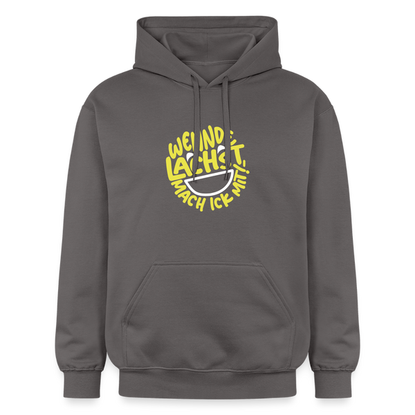 Wennde lachst, mach ick mit! - Hoodie - Dunkelgrau