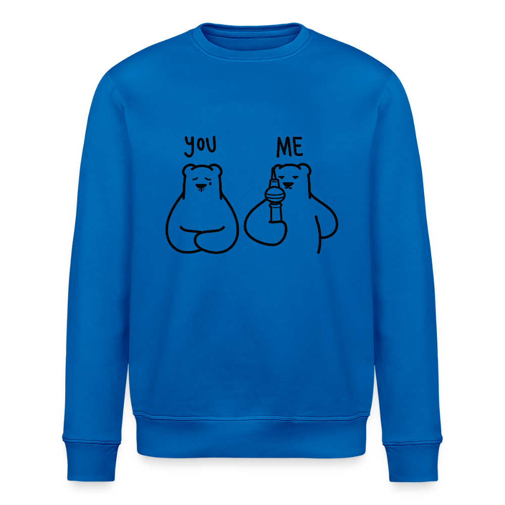 Lieber Berliner schwarz - Unisex Bio Sweatshirt - Königsblau