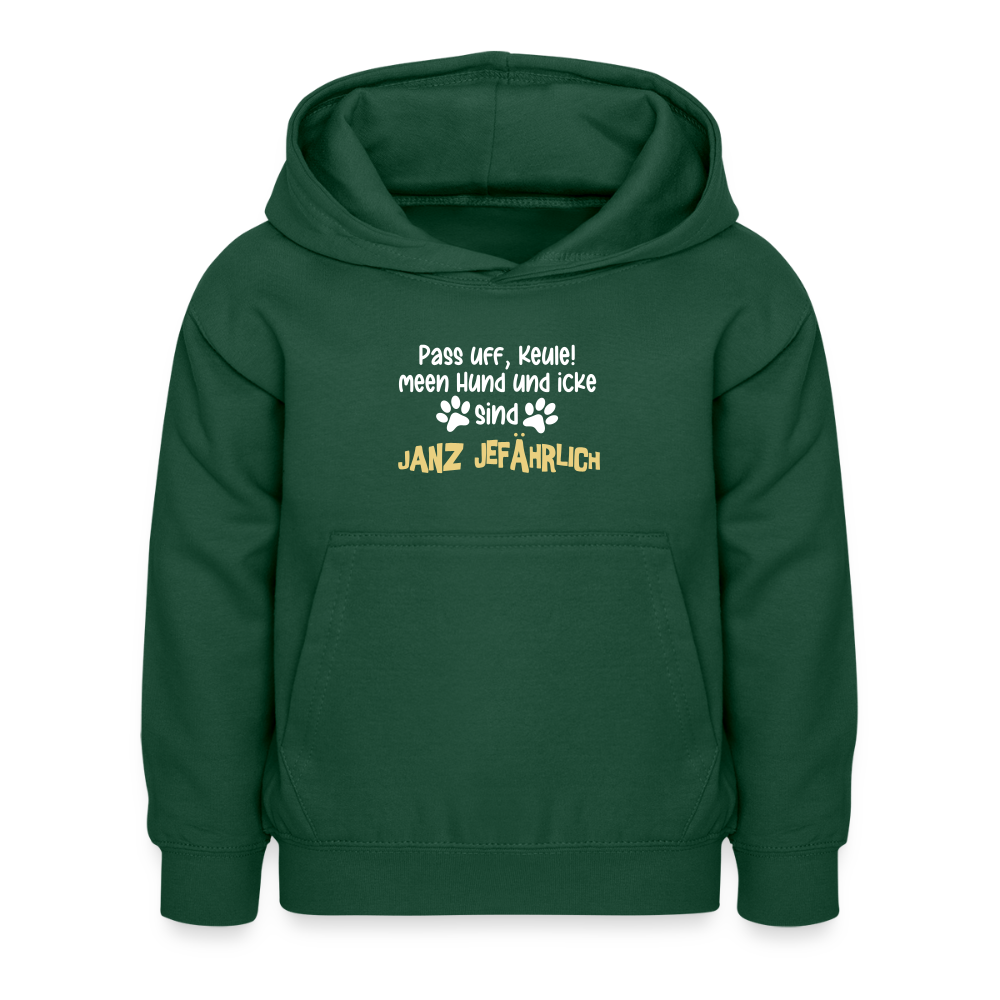 Janz Jefährlich - Kinder Hoodie - Flaschengrün