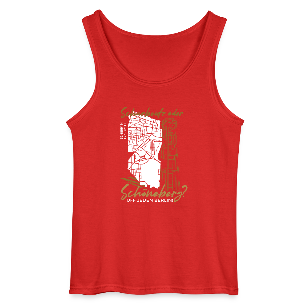 Scharbeutz oder Schöneberg - Männer Tank Top - Rot