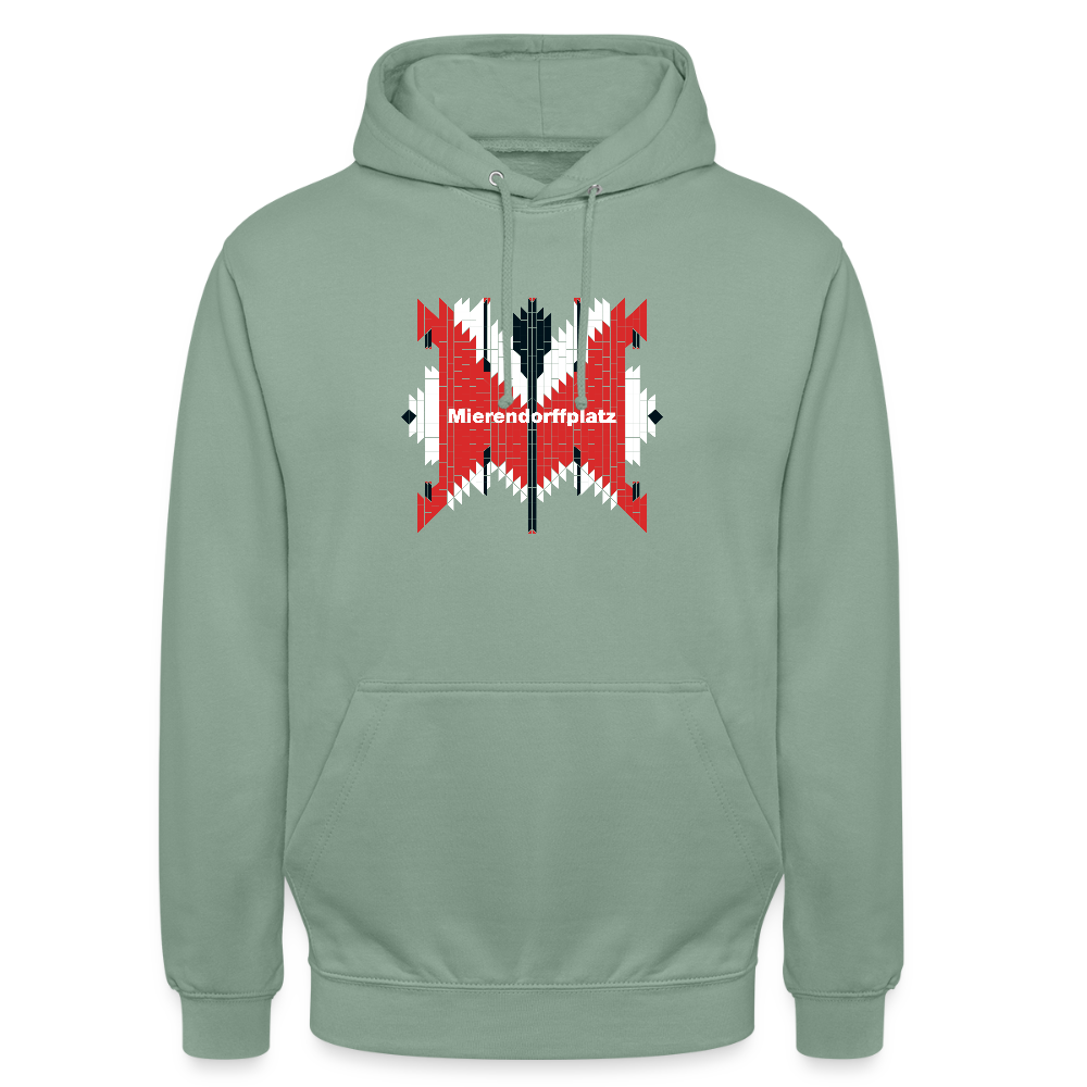 Mierendorffplatz - Unisex Hoodie - Graugrün