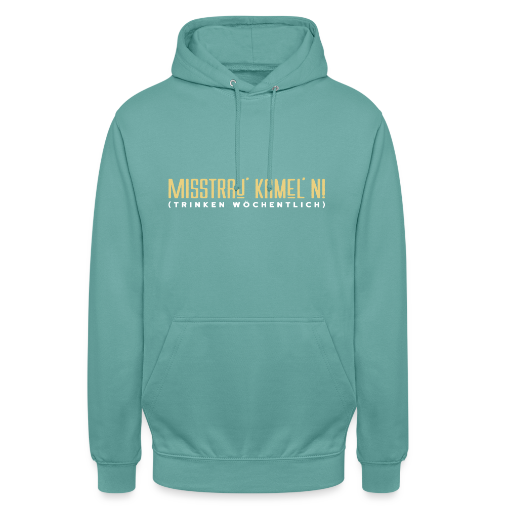 Misstrau' Kamel'n! (trinken wöchentlich) - Unisex Hoodie - Pastelltürkis
