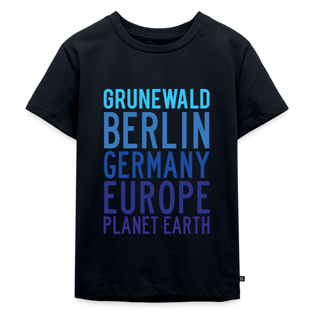Grunewald Planet Earth - Kinder Premium T-Shirt - Navy