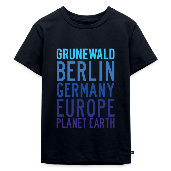Grunewald Planet Earth - Kinder Premium T-Shirt - Navy