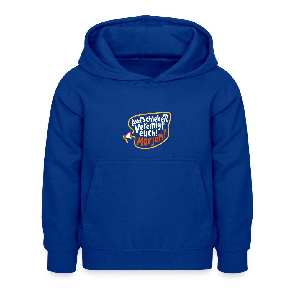Aufschieber vereinigt euch! Morjen! - Kinder Hoodie - Royalblau