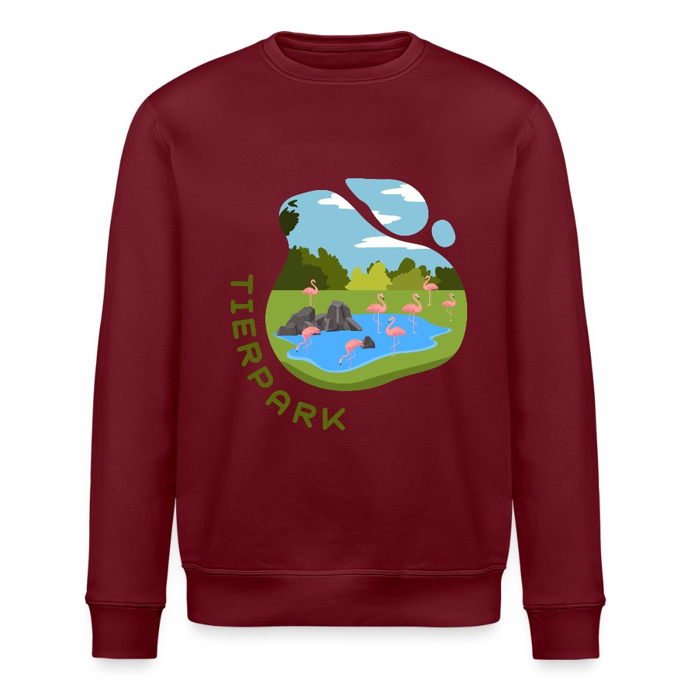 Tierpark - Unisex Bio Sweatshirt - Burgunderrot