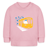 Bär in U-Bahn Kommt - Baby Bio Pullover - Hellrosa