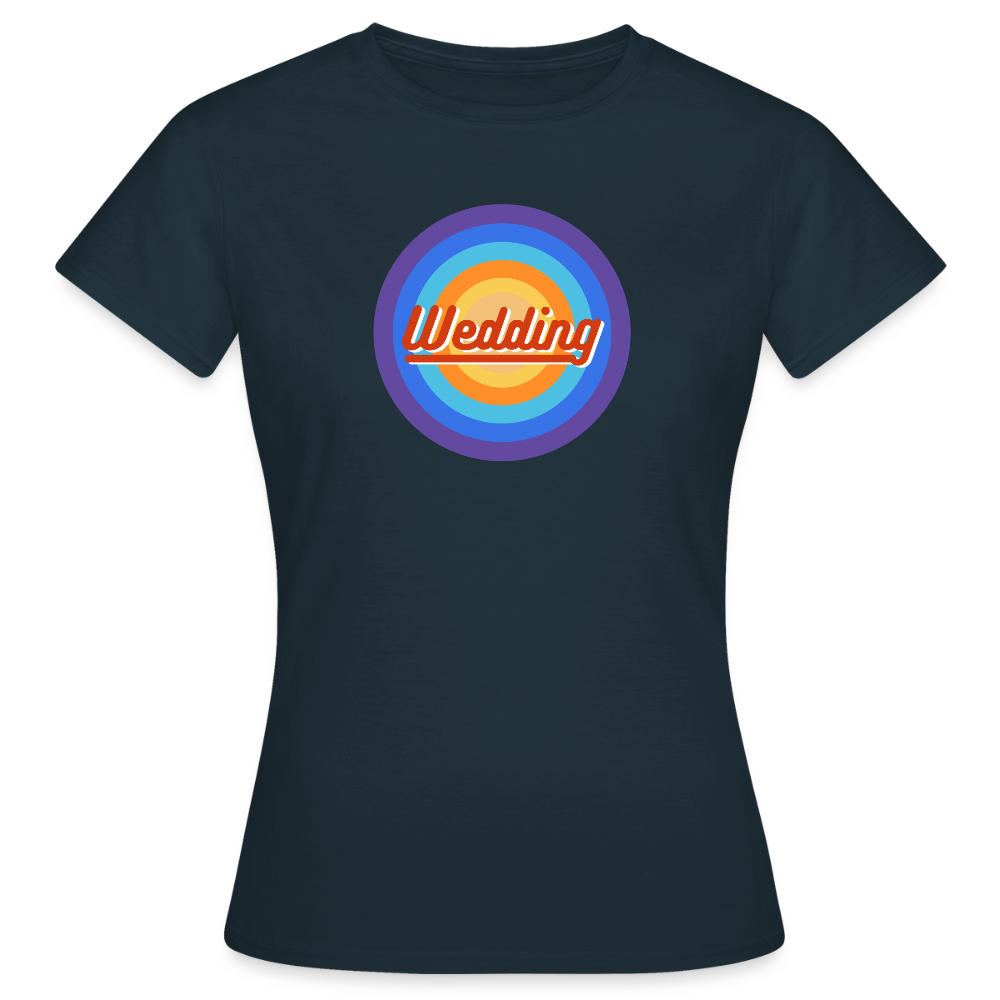 Wedding Retro - Frauen Premium T-Shirt - Navy