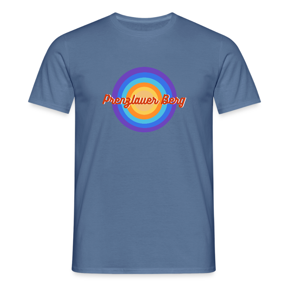 Prenzlauer Berg Retro - Männer Premium T-Shirt - Taubenblau