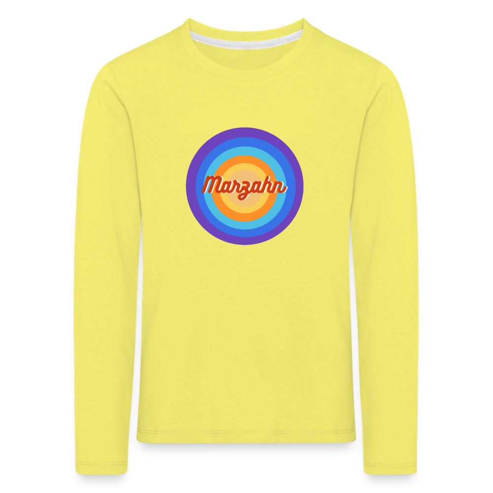 Marzahn Retro - Kinder Langarmshirt - Gelb