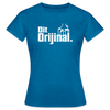 Dit Orijinal - Frauen Premium T-Shirt - Antikblaues Saphir meliert