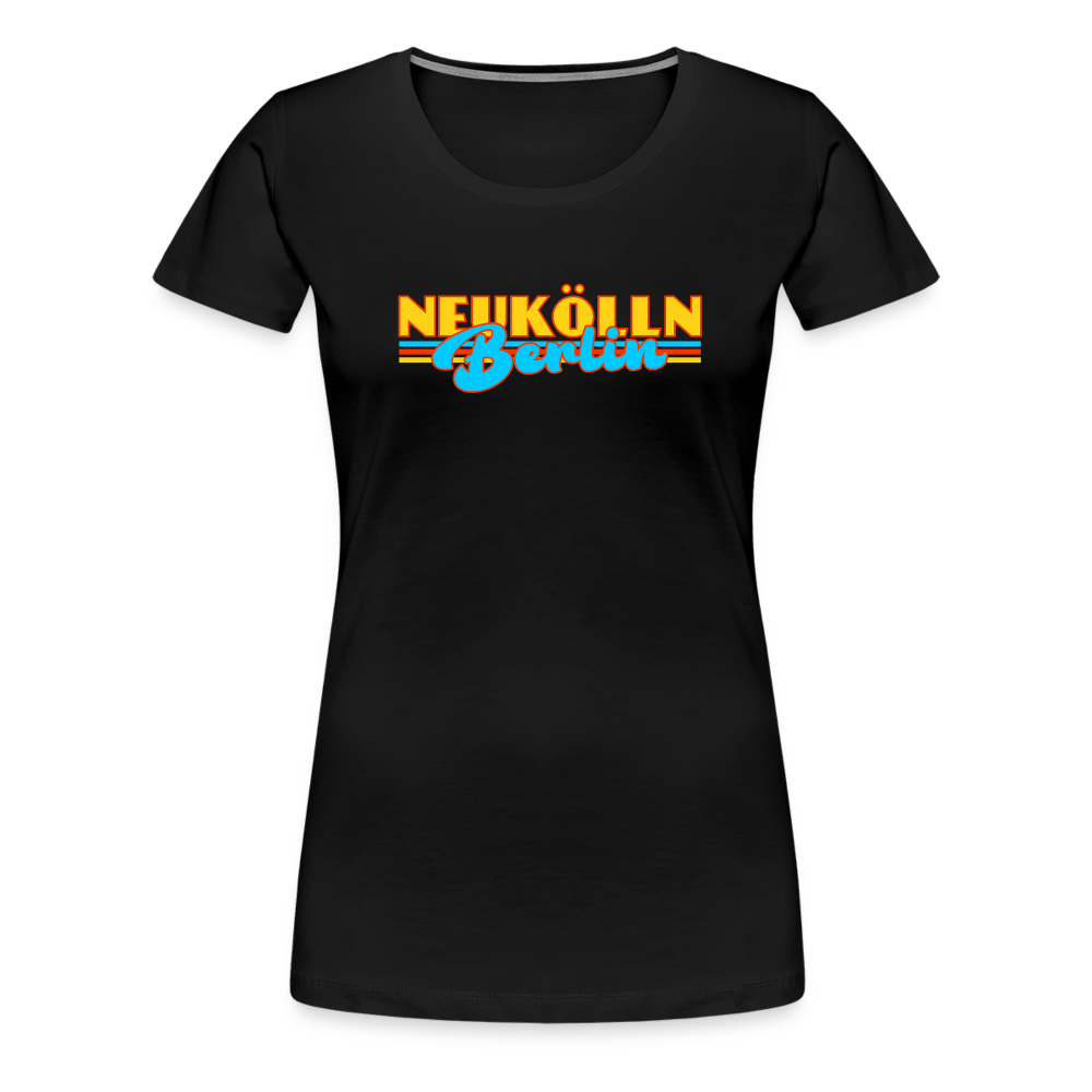 Neukölln Berlin Retro - Frauen Premium T-Shirt - Schwarz