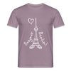 Eiffelturm in Berlin Bonjour - Männer Premium T-Shirt - Lilagrau
