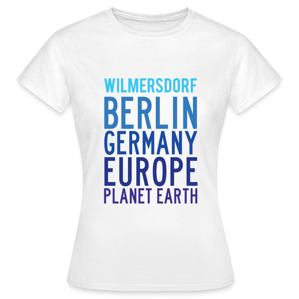Wilmersdorf Planet Earth - Frauen Premium T-Shirt - Weiß