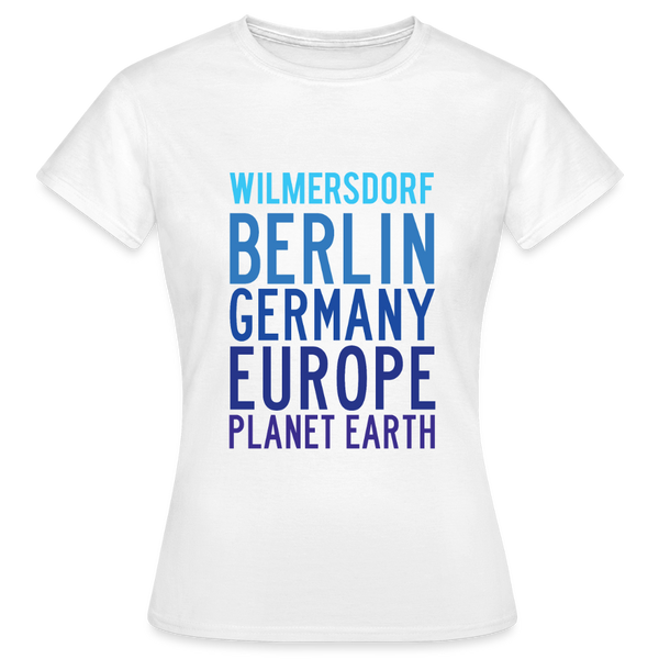 Wilmersdorf Planet Earth - Frauen Premium T-Shirt - Weiß