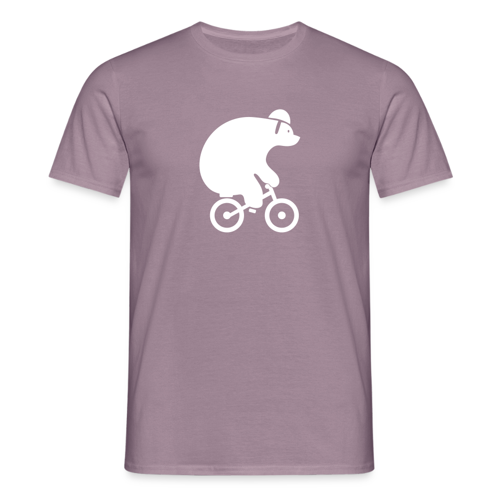 Fahrradbär - Männer Premium T-Shirt - Lilagrau