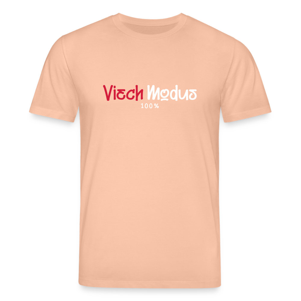 Viech Modus 100% - Unisex Bio T-Shirt - Pfirsich