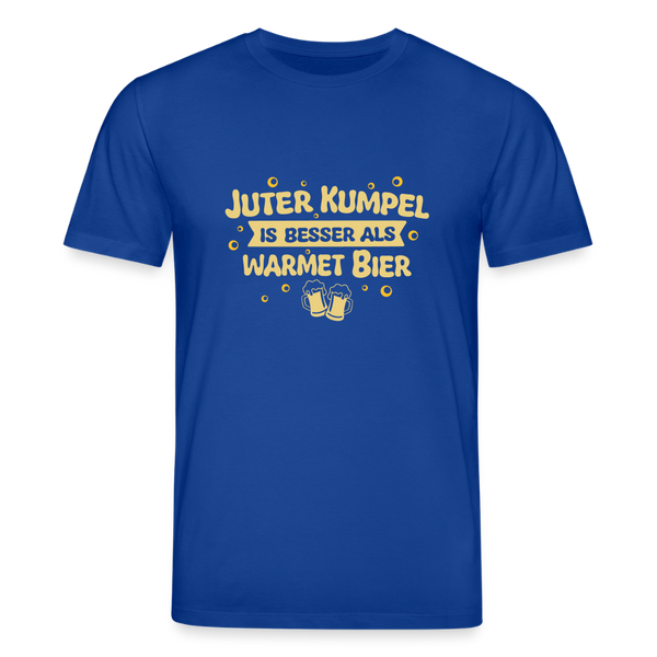 Juter Kumpel ist besser als warmet Bier - Unisex Bio T-Shirt - Dunkelblau