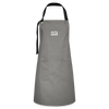 Flitz piepe - Kontrastschürze - Grau/Schwarz