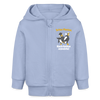 Juten Morjen, Backfeifenjesichta! - Baby Bio Zip Hoodie - Sky