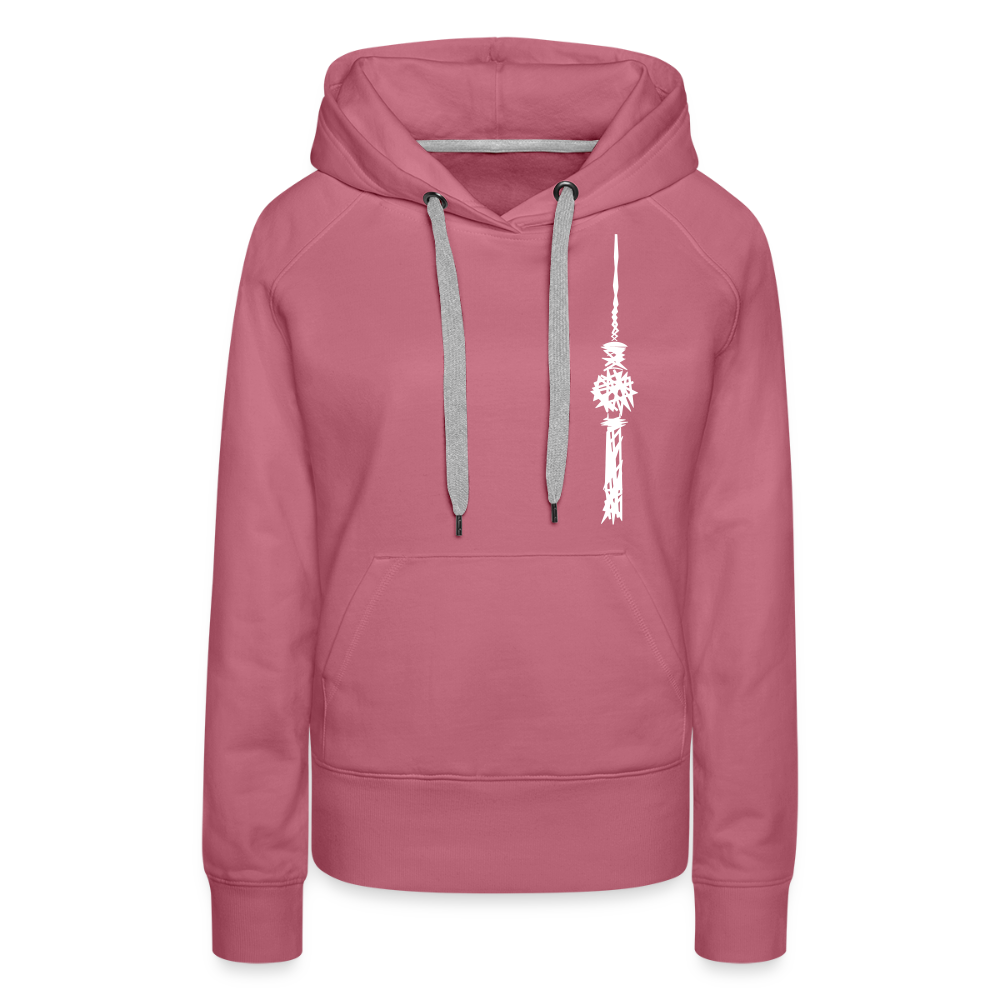 Fernsehturm Zick zack - Frauen Premium Hoodie - Malve