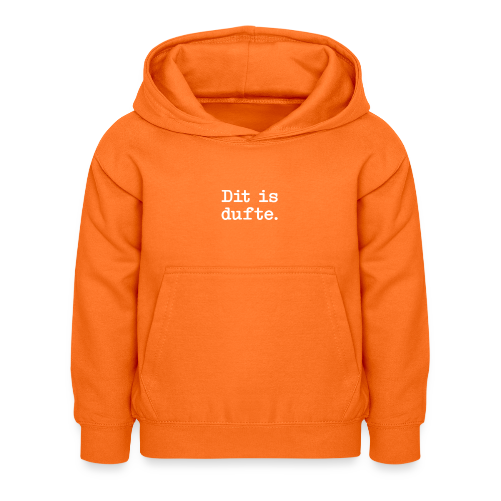 Dit is dufte - Kinder Hoodie - Orange