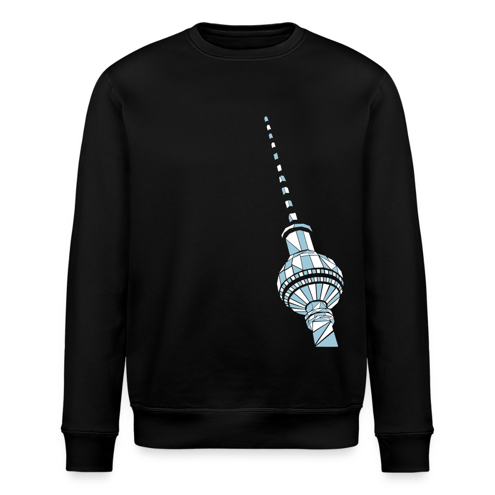 Fernsehturm Geometrie - Unisex Bio Sweatshirt - Schwarz