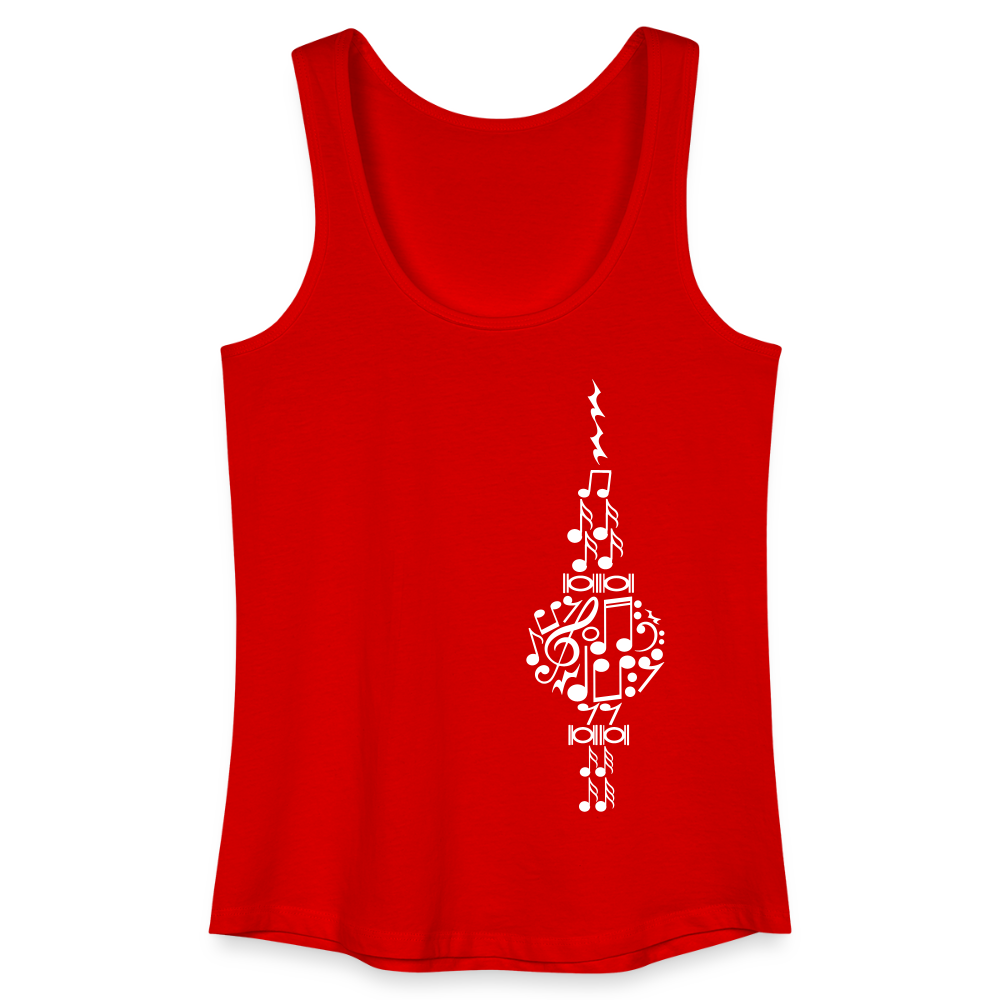 Fernsehturm der Noten - Frauen Bio Tank Top - Rot