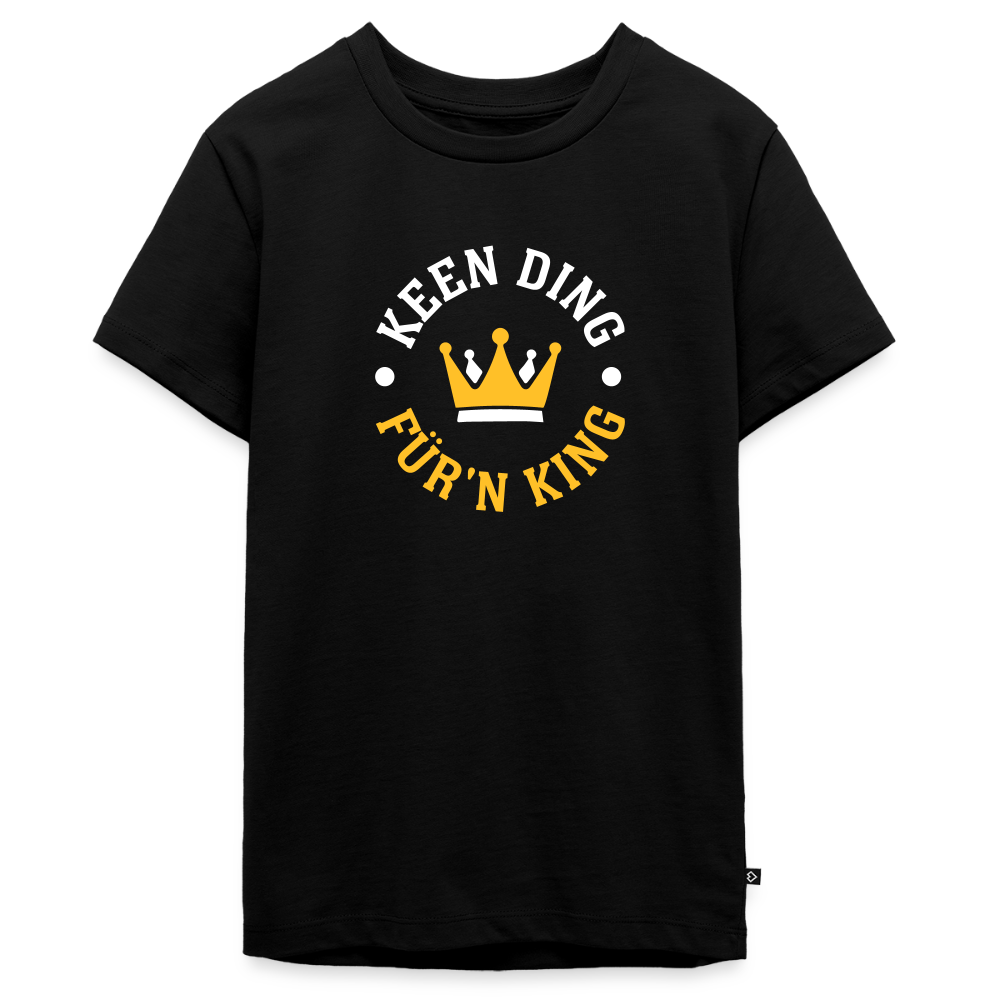 Keen Ding für'n King - Teenager Premium T-Shirt - Schwarz