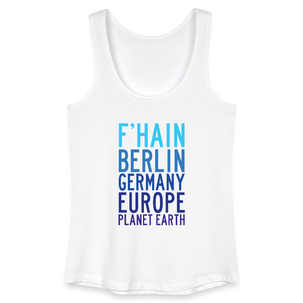 F'hain - Planet Earth - Frauen Bio Tank Top - Weiß