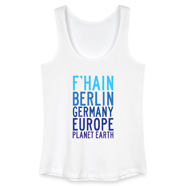 F'hain - Planet Earth - Frauen Bio Tank Top - Weiß