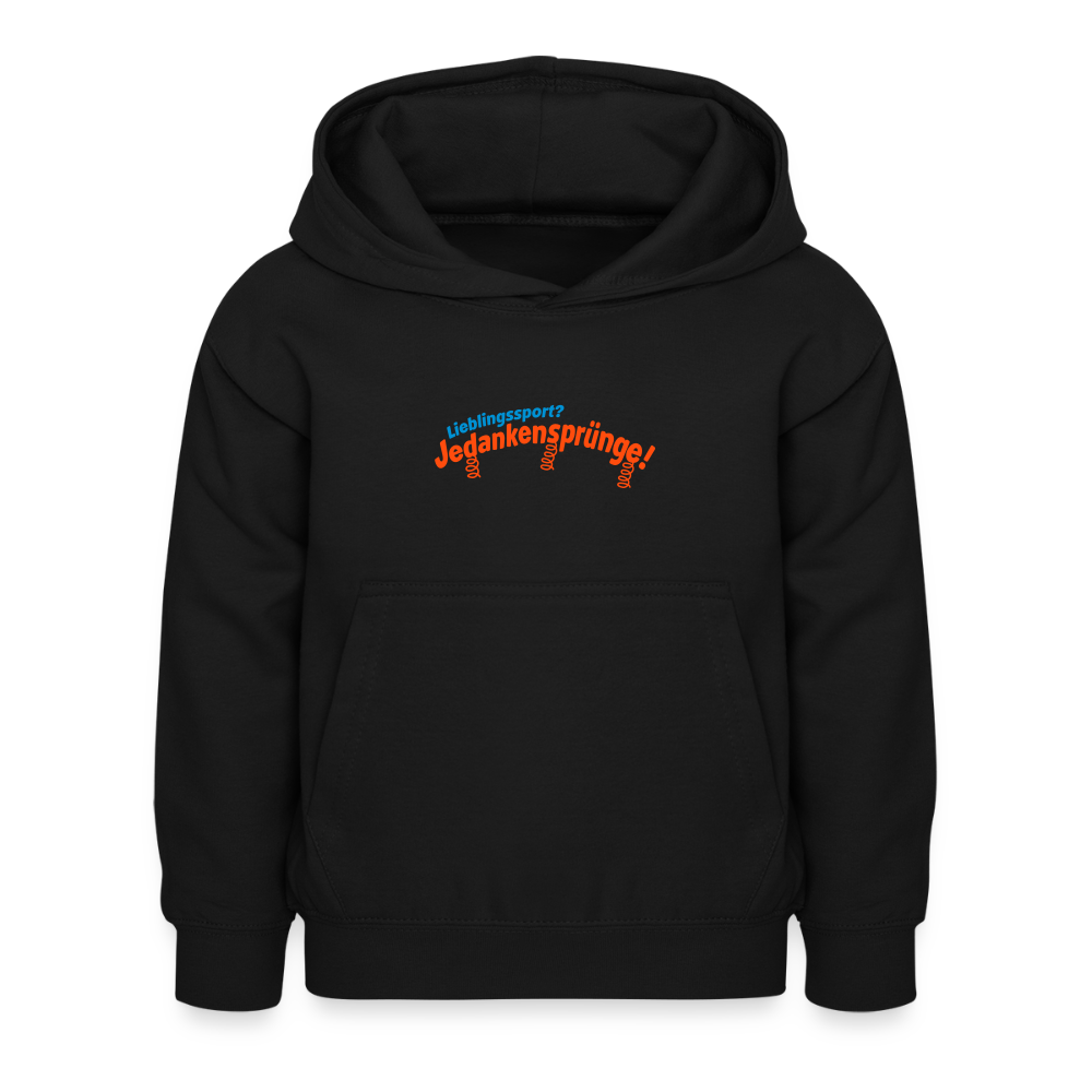 Lieblingssport? Jedankensprünge! - Kinder Hoodie - Schwarz