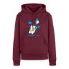 Der Bär fliegt - Frauen Premium Hoodie - Burgunderrot
