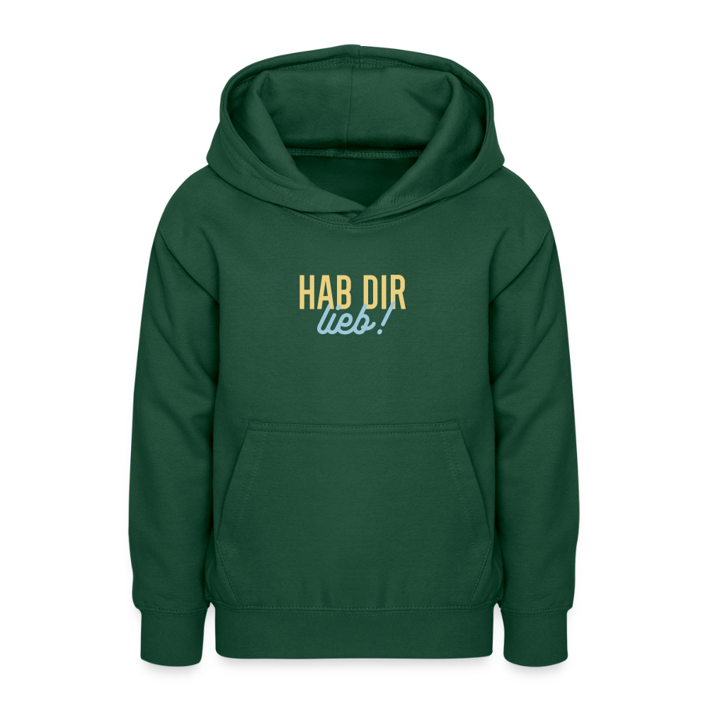 Hab Dir Lieb! - Teenager Hoodie - Flaschengrün