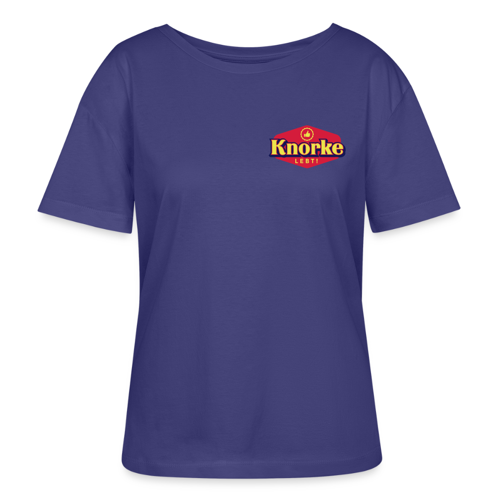 KNORKE lebt! - Relaxed Rundhals Frauen Bio-T-Shirt - Dämmerung