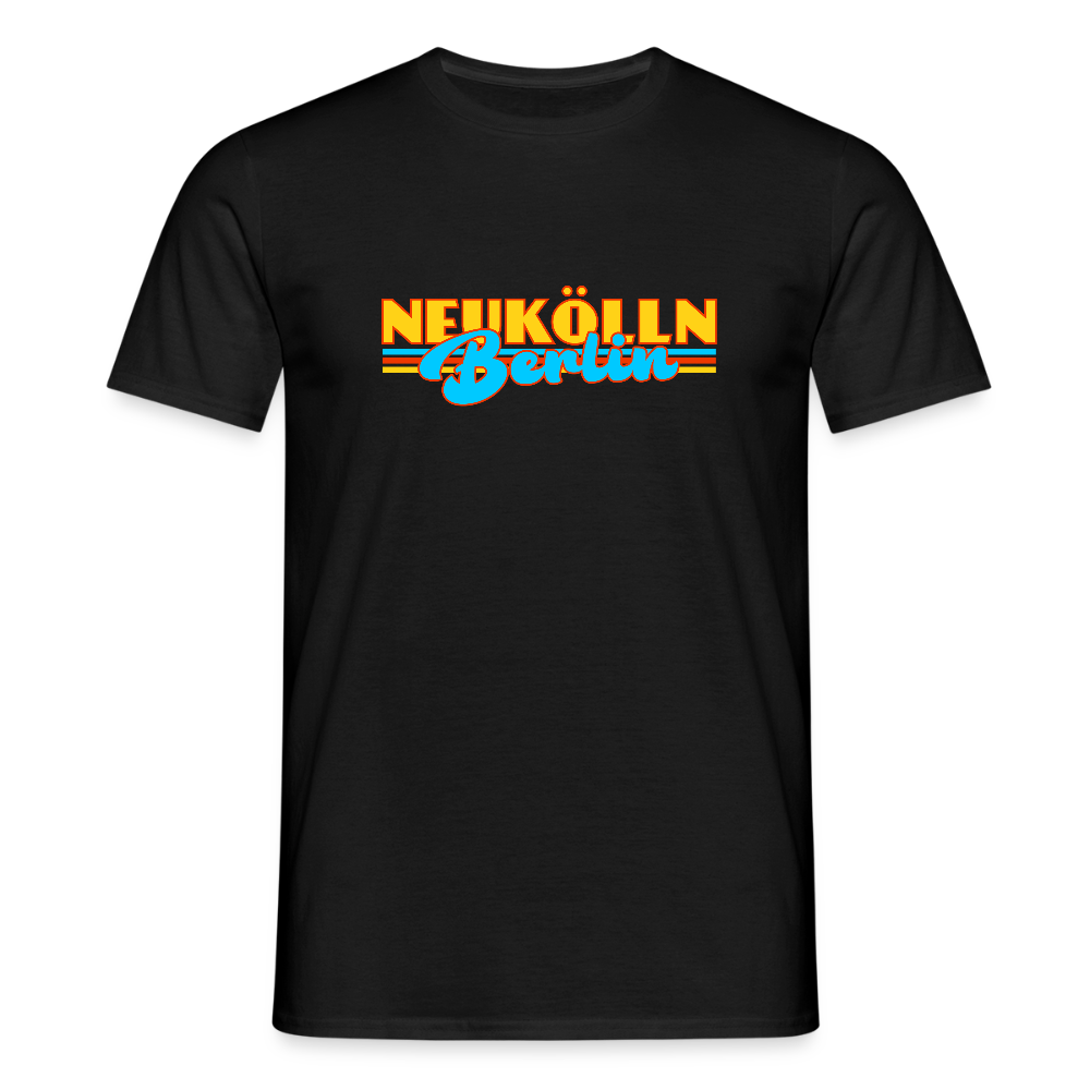 Neukölln Berlin Retro - Männer Premium T-Shirt - Schwarz