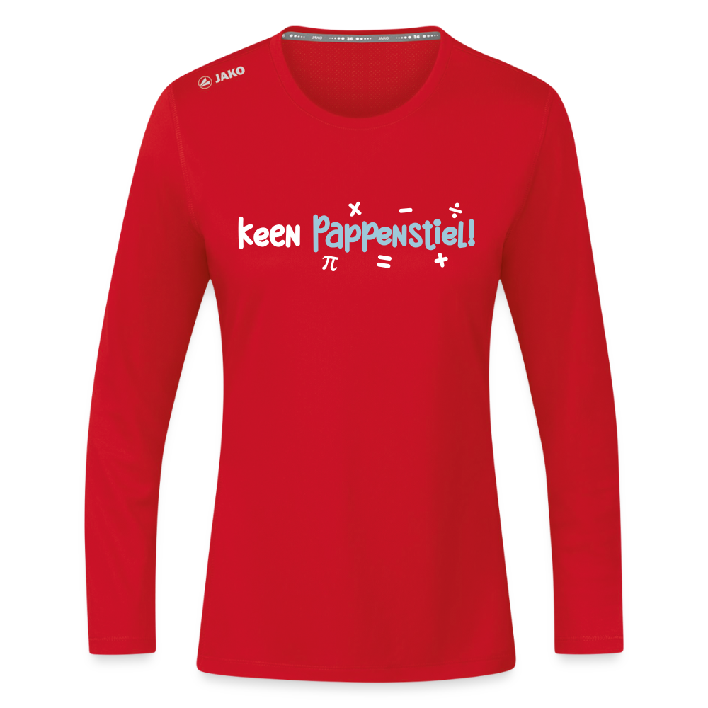 keen Pappenstiel! - Frauen Sport Langarmshirt - Rot