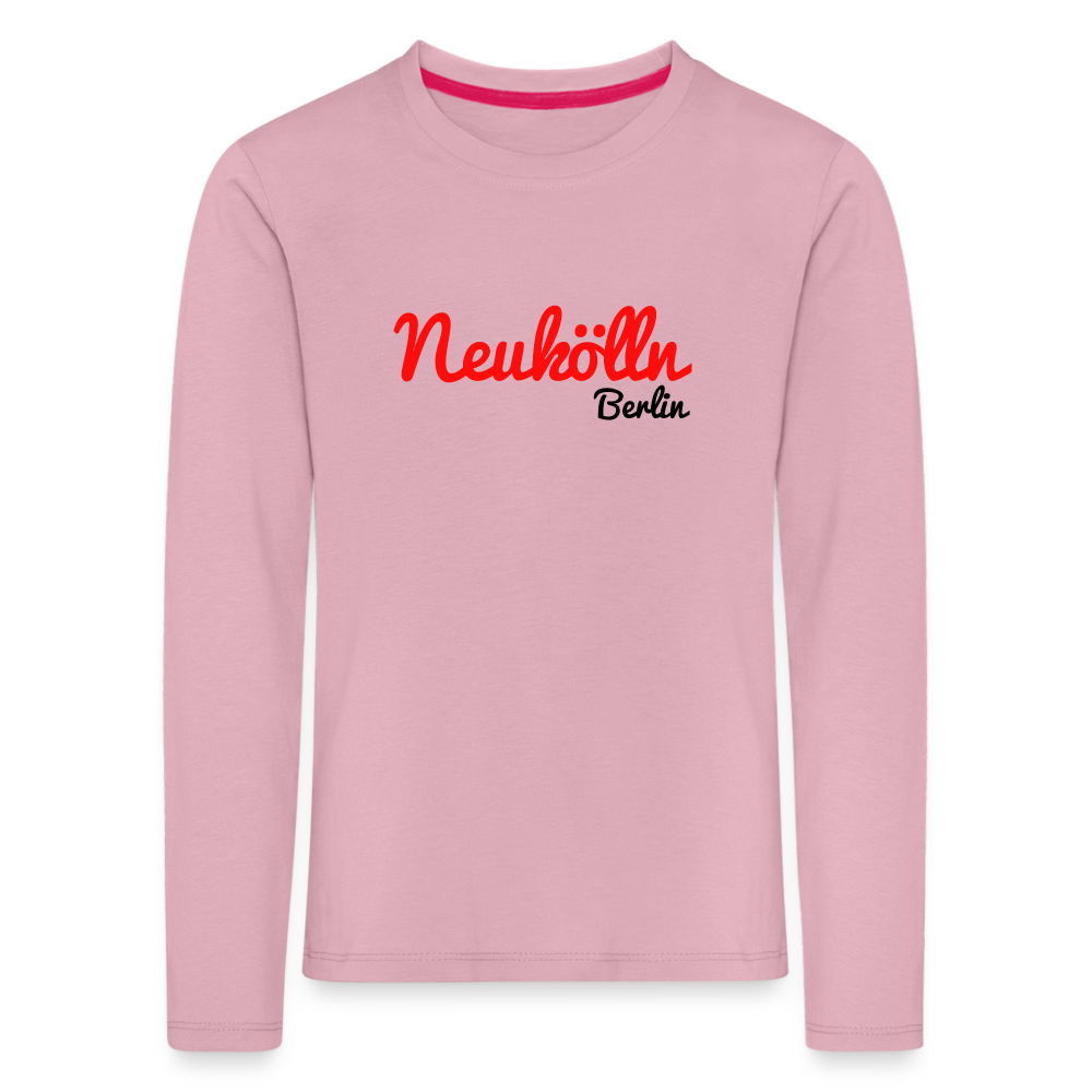 Neukölln Berlin - Kinder Langarmshirt - Hellrosa