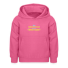 Bin jeheimnisvoll wie'n Dönerrezept. - Kinder Hoodie - Pink