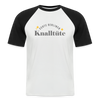 Echte Berliner Knalltüte - Männer Baseball T-Shirt - Weiß/Schwarz
