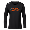 Ick glob, ick spinne! - Frauen Sport Langarmshirt - Schwarz