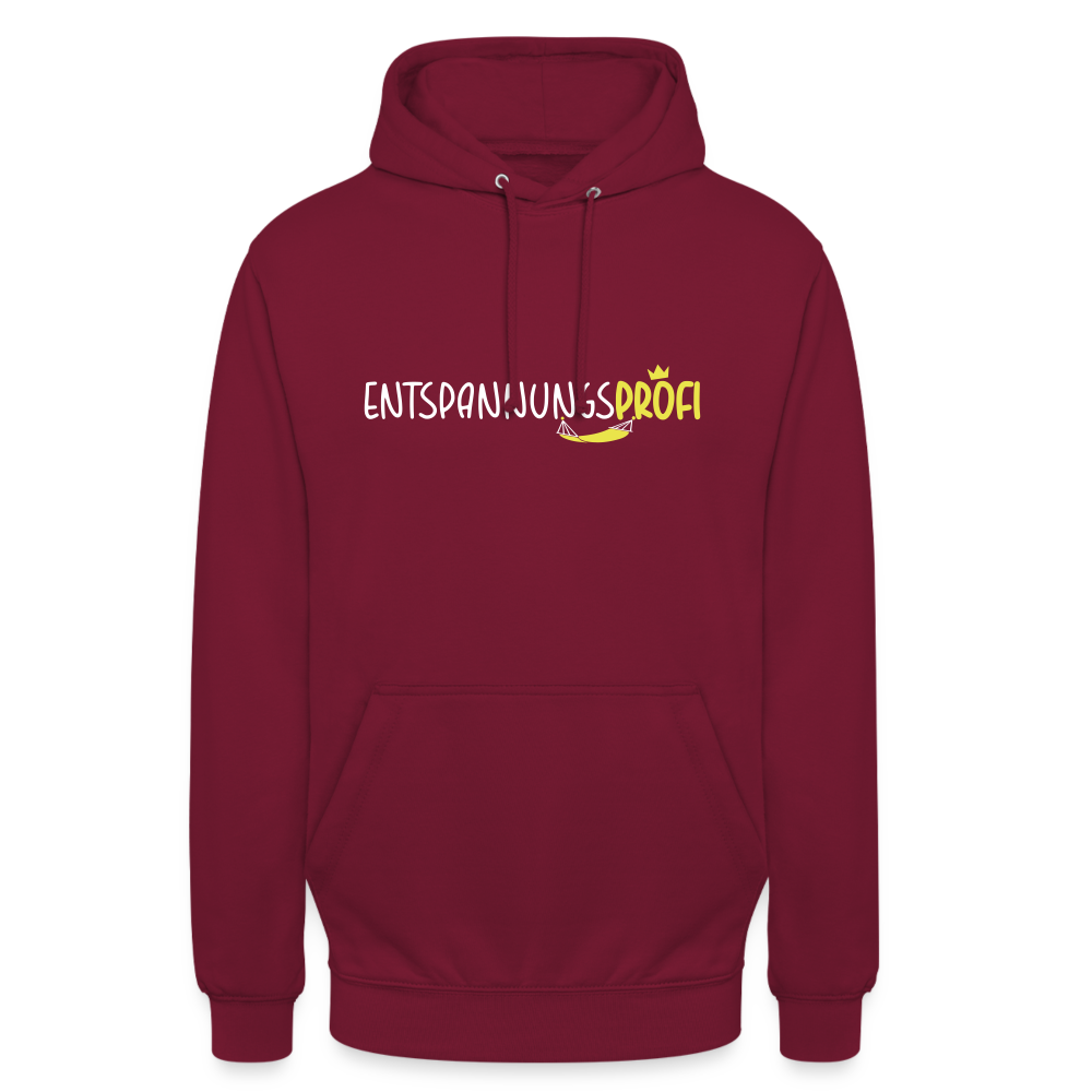 Entspannungsprofi - Unisex Hoodie - Bordeaux