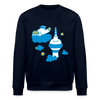 Berliner Bär bei Nacht - Unisex Bio Sweatshirt - Navy