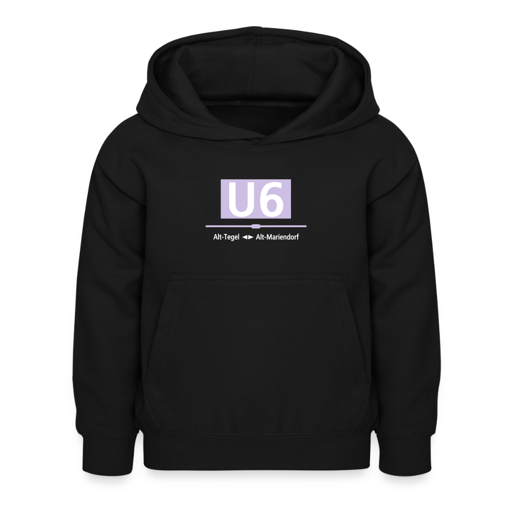 U6 - Kinder Premium Hoodie - Schwarz