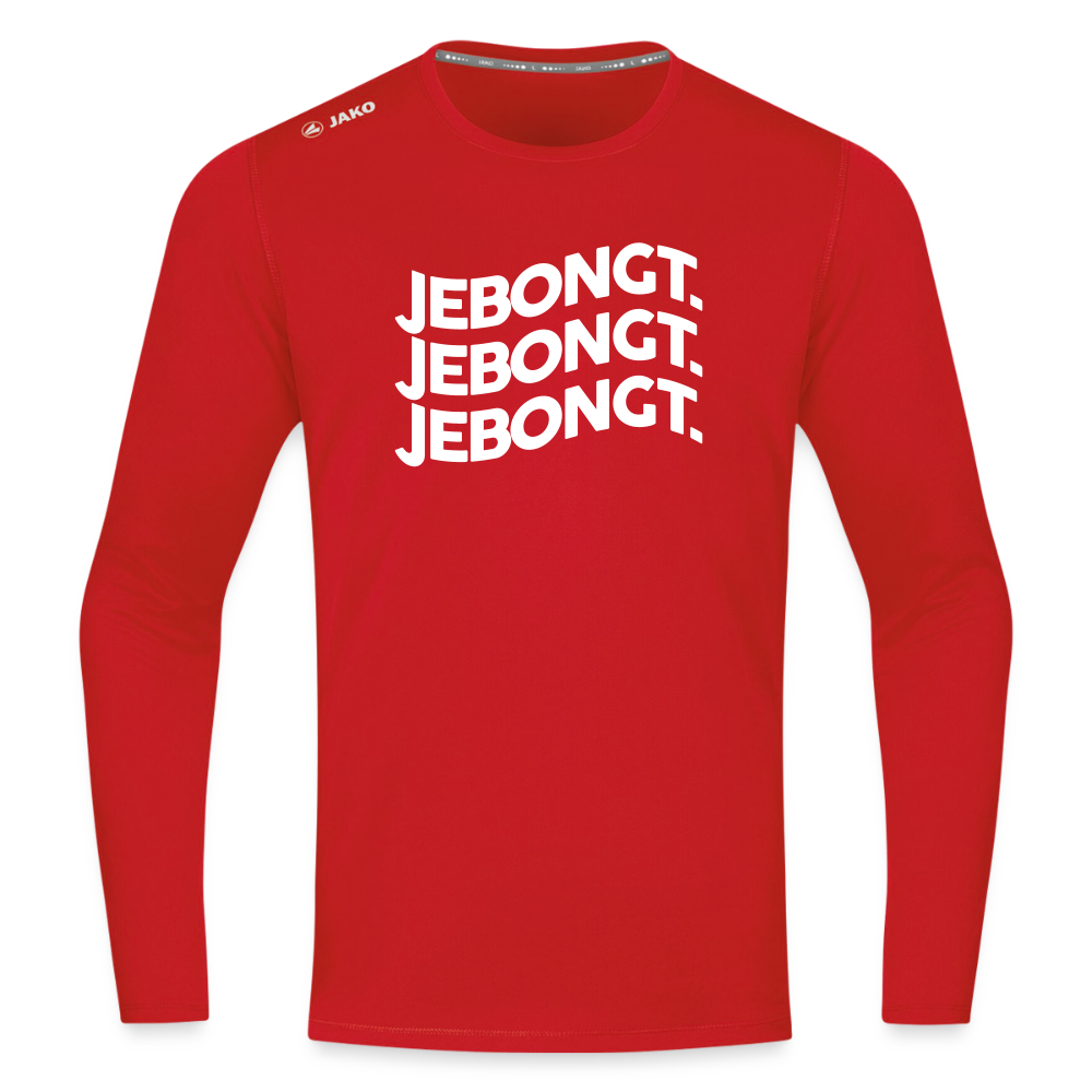 Jebongt! - Männer Sport Langamshirt - Rot