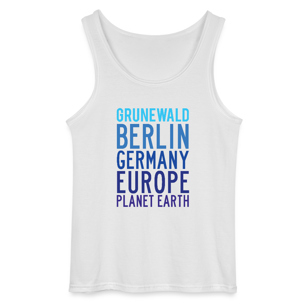 Grunewald Planet Earth - Männer Tank Top - Weiß