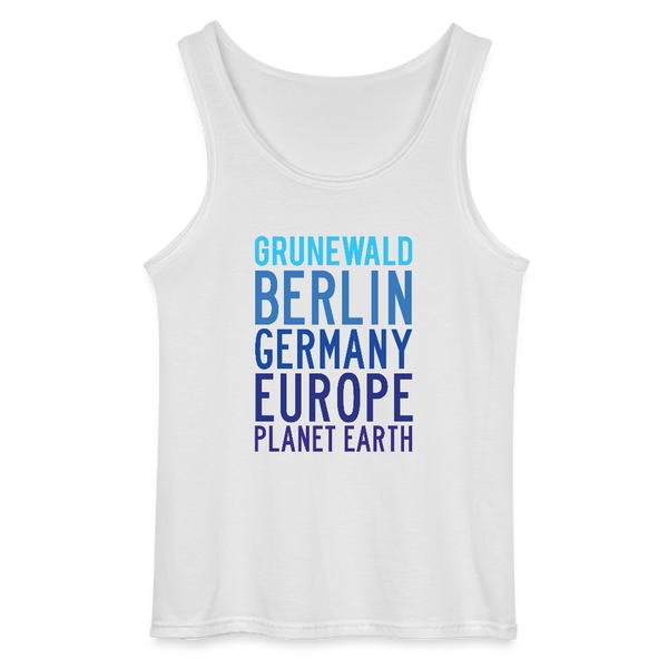 Grunewald Planet Earth - Männer Tank Top - Weiß