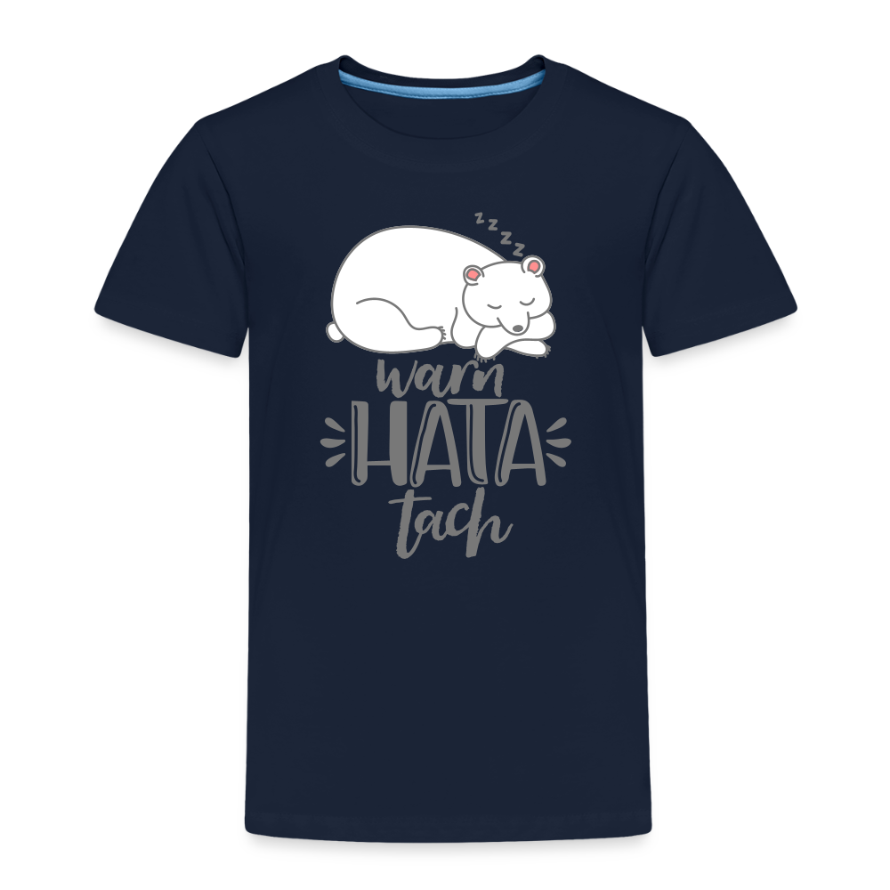 Warn hata Tach - Kinder Premium T-Shirt - Navy