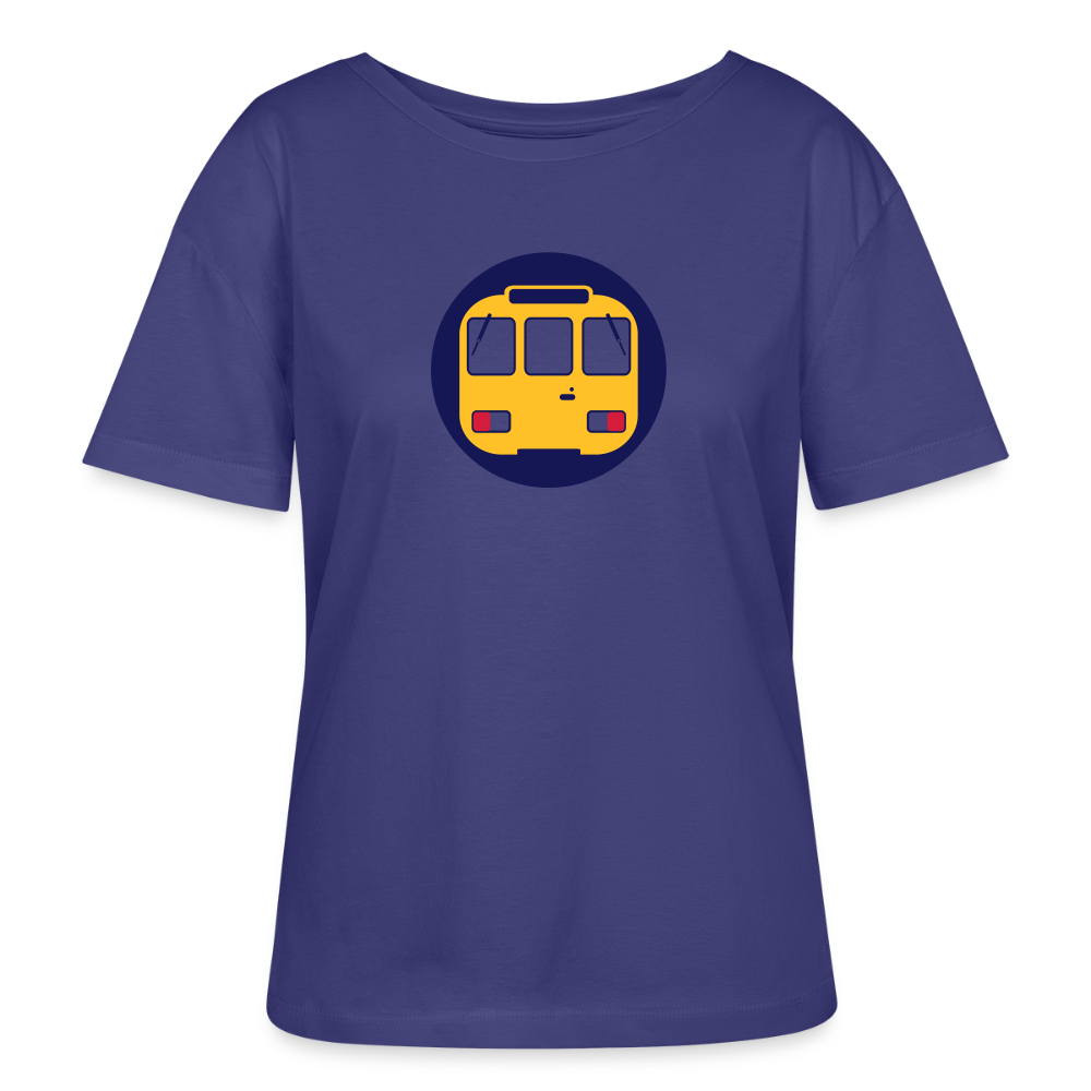 U-Bahntunnel - Relaxed Rundhals Frauen Bio-T-Shirt - Dämmerung