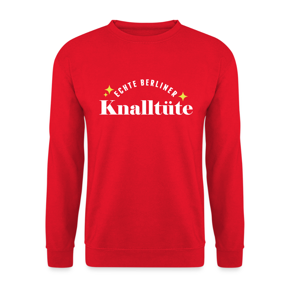 Echte Berliner Knalltüte - Unisex Pullover - Rot